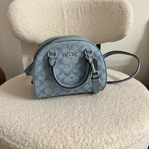 Denim coach bag , never used